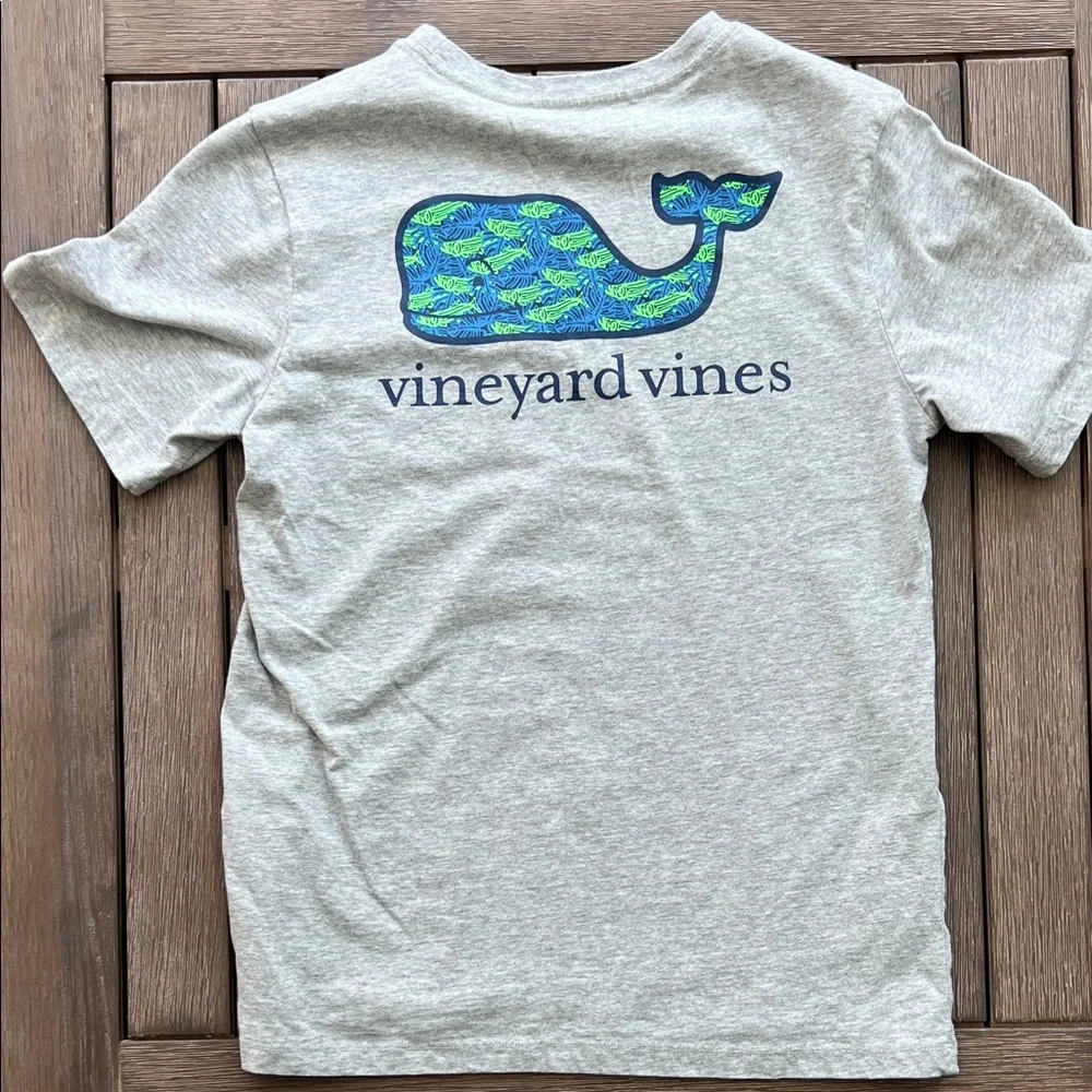 Vineyard Vines Heather Gray Pocket Tee - Picture 3 of 5